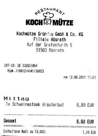 emdn Hffner Kochmtze Restaurant